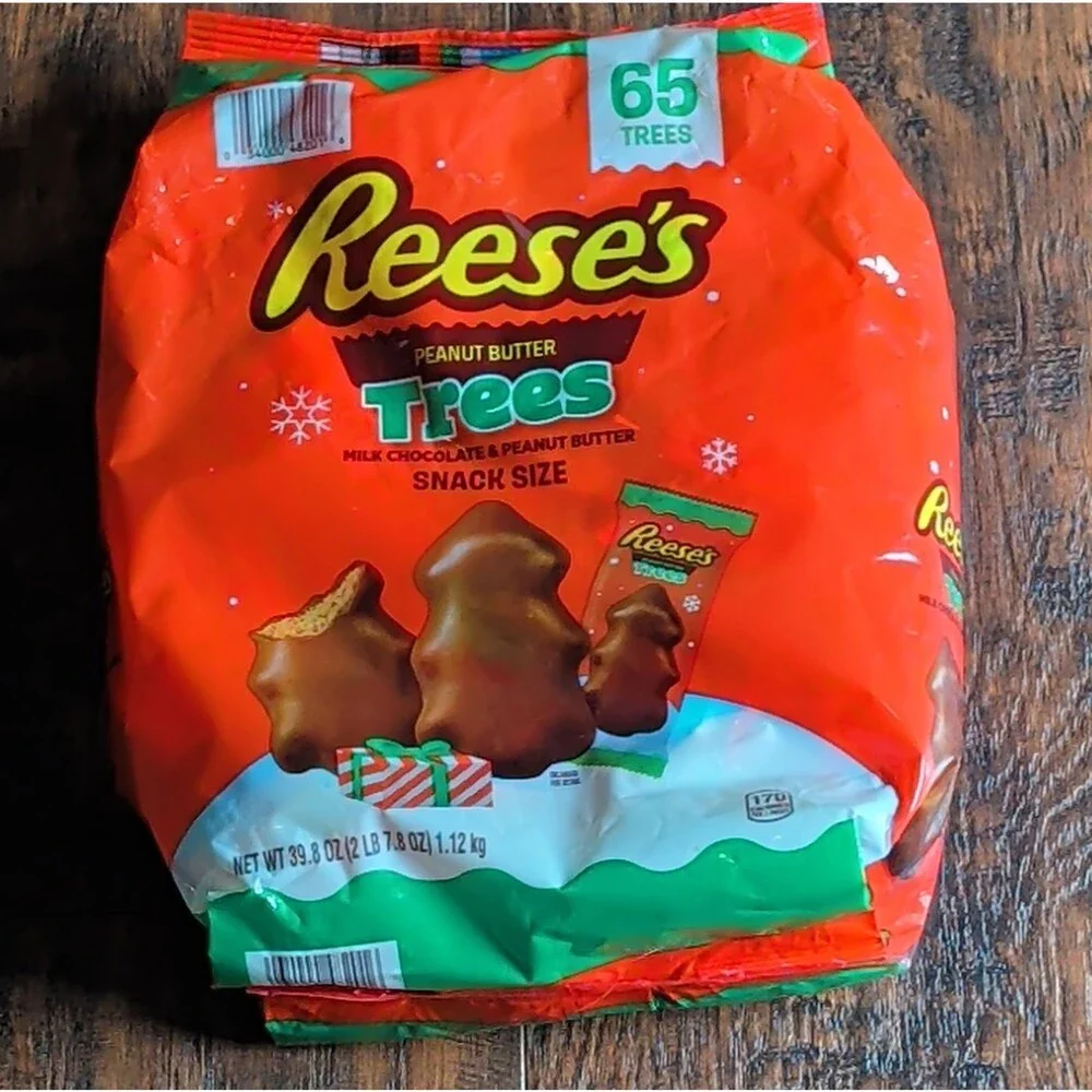 Reese's Milk Chocolate Peanut Butter Trees Candy Bag 65 Pieces,39.8 Oz.